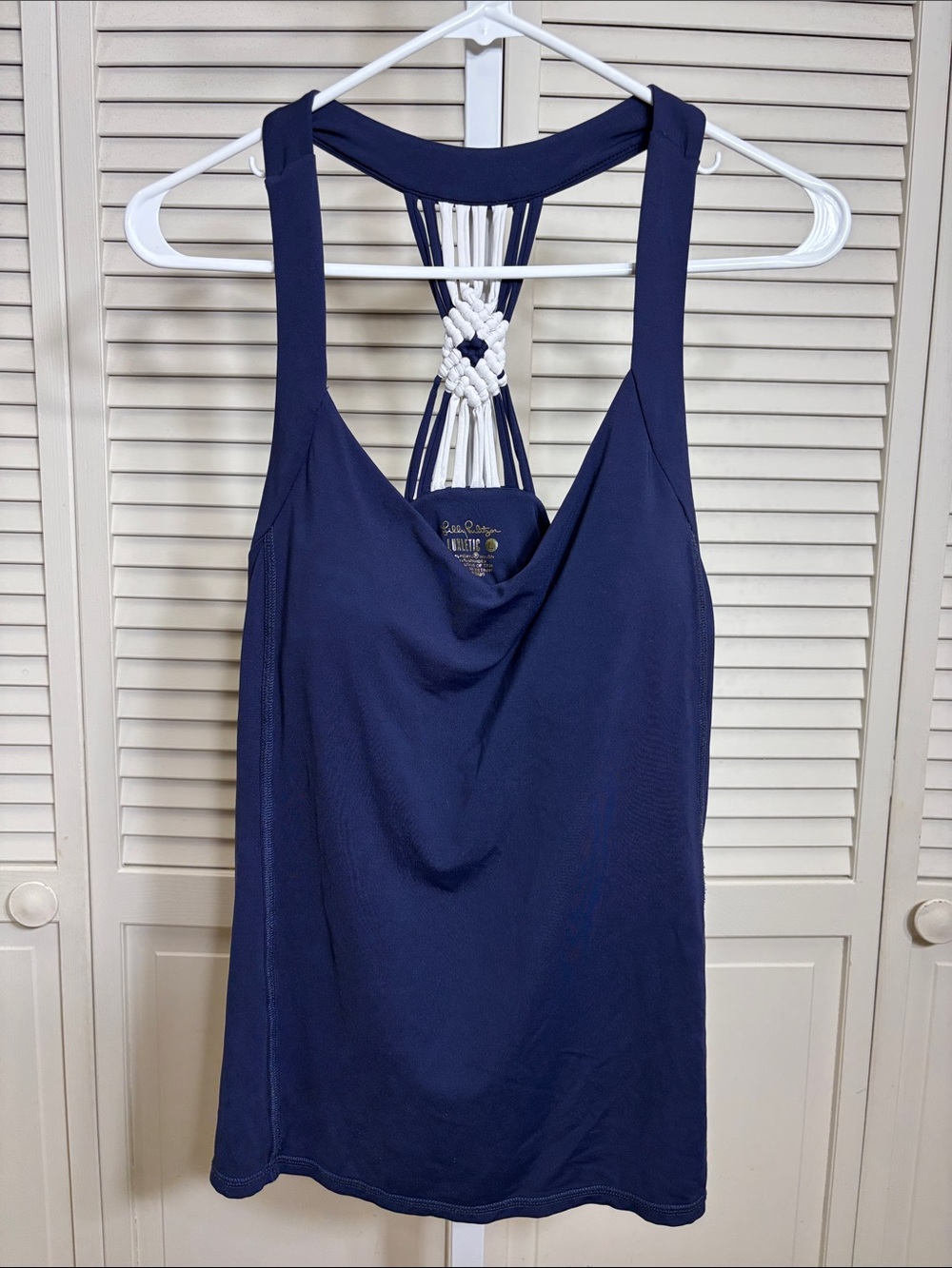 Lilly Pulitzer Luxletic Pilar Bra Athletic Built in Bra Tank UPF 50+ Large